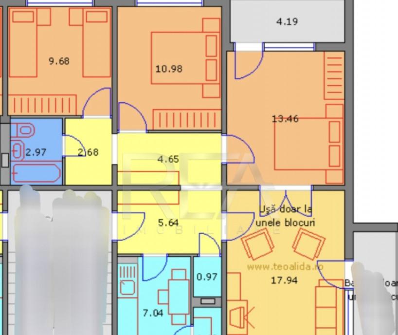 4 camere 2/4 centrala 87mp Pacii Apusului