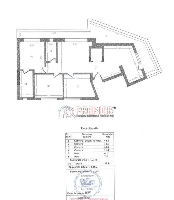 Penthouse 4 camere cu terasa spatioasa Mihai Bravu