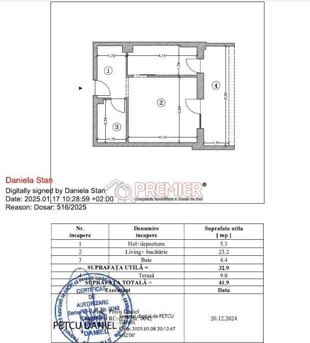 Avans 3775 euro Garsoniera Gata de mutat Delta