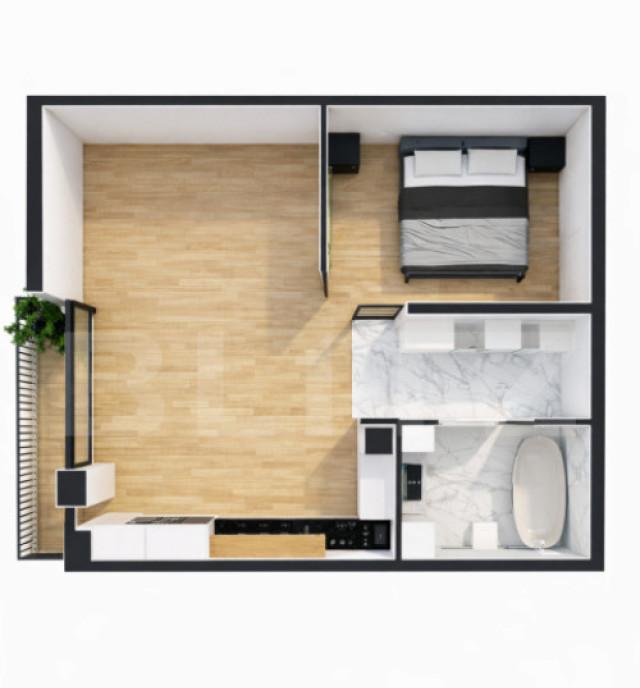 Apartament 42 mp et 2 incalzire pardoseala lift finisa