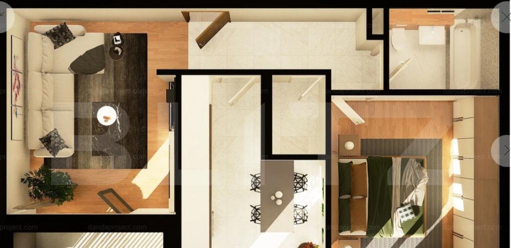 Apartament 2 camere decomandate 55mp constructie noua zon