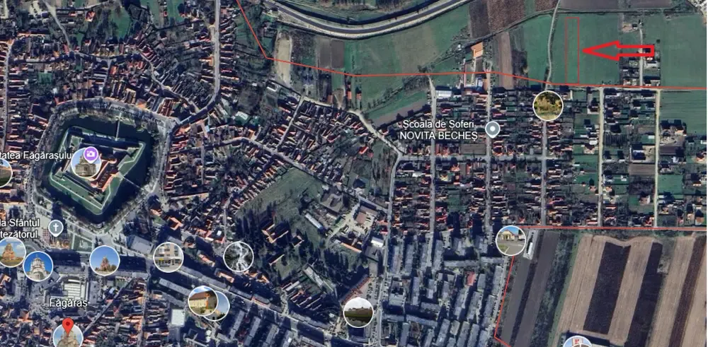 Teren intravilan cartier Meltea Fagaras
