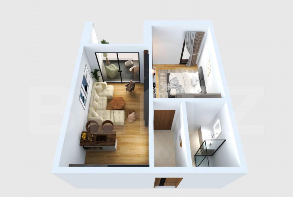 Apartament cu 2 camere 40 29 mp cetate